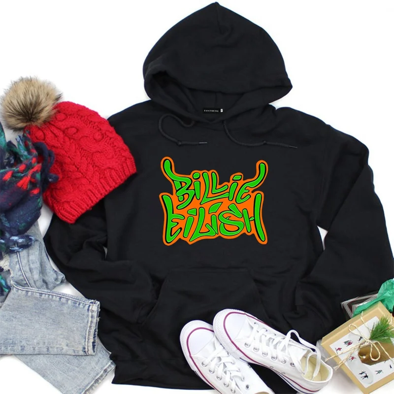 Billie Eilish Fashion Streetwear Hoodies Sweatshirt Casual Men Women Hooded Pullover Long Sleeve Sport Hip Hop Hoodie Top Clothe