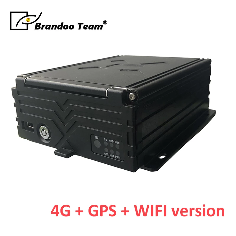 1080P 4G GPS WIFI 4CH видео Мобильный DVR HD автомобиль HDD H.265 4 канальный автобусный флот
