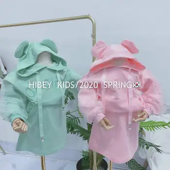 

2020 wholesale new girls 2 pcs set sweatshirt+skirts fashion spring kids girls hooded suit 3-8t