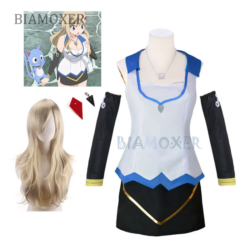 

Edens Zero Rebecca Bluegarden Cosplay Costume Dress Outfits Halloween Carnival Suit Cosplay Hair Wig all set
