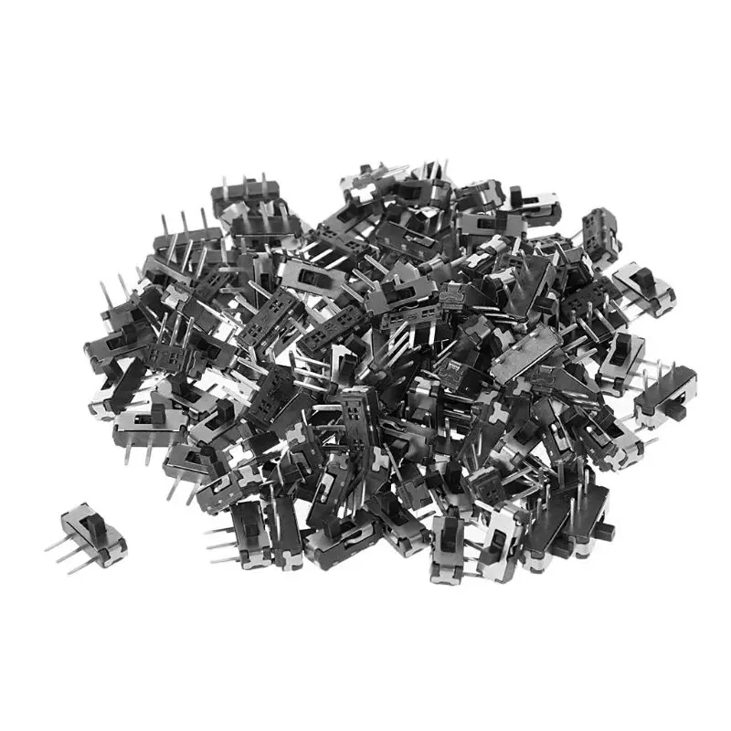 Msk-12D19 G2 Spdt 1P2T Smd 3 Spille Pcb Pannello Di Interruttore A Scorrimento Orizzontale 25 Pz/Set-25