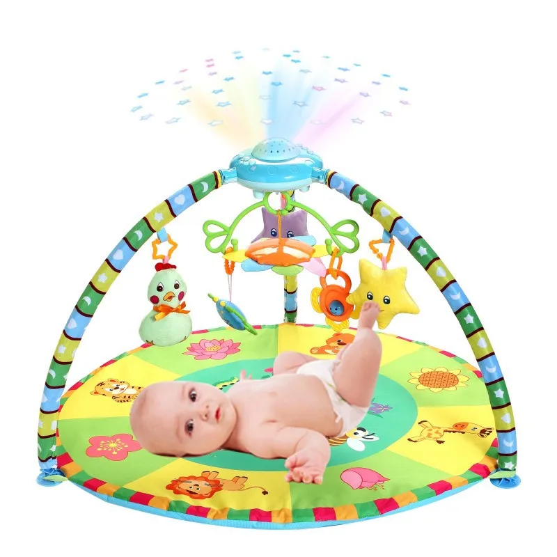 

Xingmeng Moonlight Music Game Blanket Infant Star Projection Game Blanket Crawling Blanket