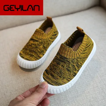 

Baby Sneakers Kids Comfortable Knitting Mesh Shoes Non slip Baby Sneaker Casual Flats Slip On Sneakers Girls Boys Sports Shoes