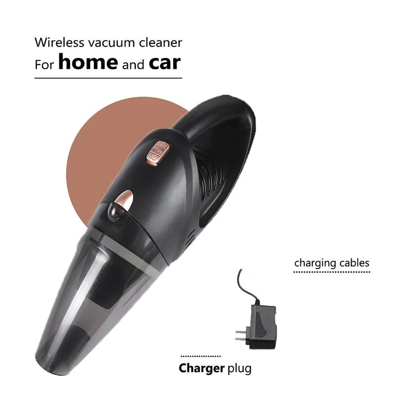 Handheld Car Vacuum Cordless Rechargeable Lithium Battery Small&Lightweight Vacuum Cleaner Strong Aluminum Fan Powerful Portable