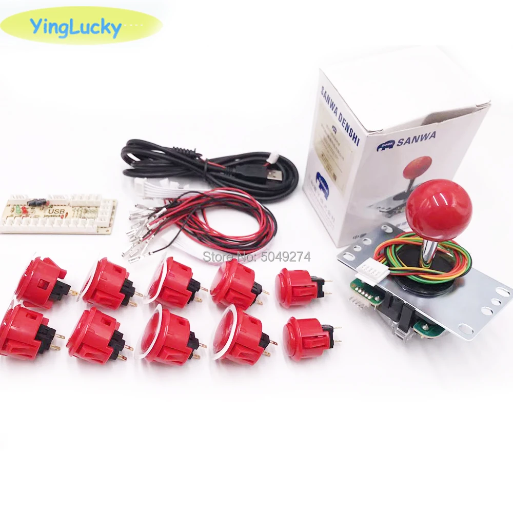 Оригинальный датчик Zero Delay yinglucky Sanwa Japan с USB разъемом Push Btton для ПК нулевой