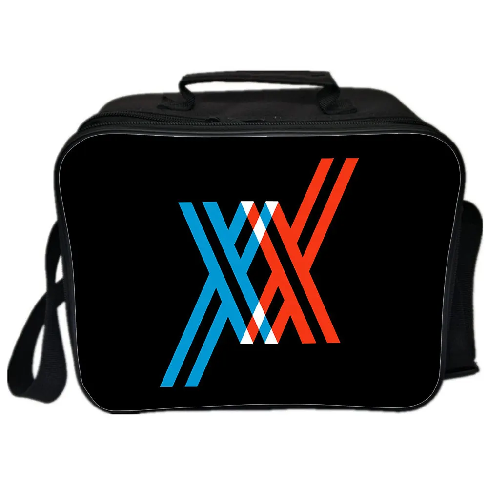 Darling In The FranXX Picnic Bag Camping Shoulder Bag Handbags Portable Insulated Canvas Picnic Lunch Bags For Women