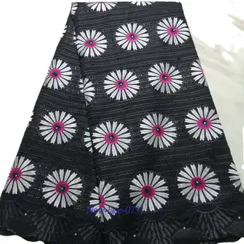 

Swiss voile Lace Fabric 100% Cotton Embroidery For Wedding 2019 High Quality African French Net Laces Fabrics 5Yards/Lot 01