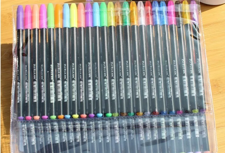 48 цветов гелевая ручка для школы Хайлайтер/блеск/пастель/набор металлических ручек для раскрашивания книг журналов Рисование художественные маркеры