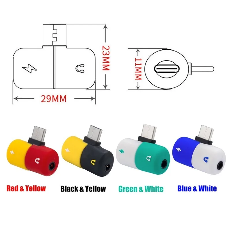 Адаптер USB Type c adaptador для samsung note 10 plus a80 huawei mate30 pro oneplus 7 7t pro cargador y audio tupec Adaptateur