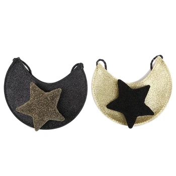 

Cute Girl Crossbody Bags For Women Girls Cartoon Moon Star Handbag Shinny Glitter Star Crossbody Messenger Bags