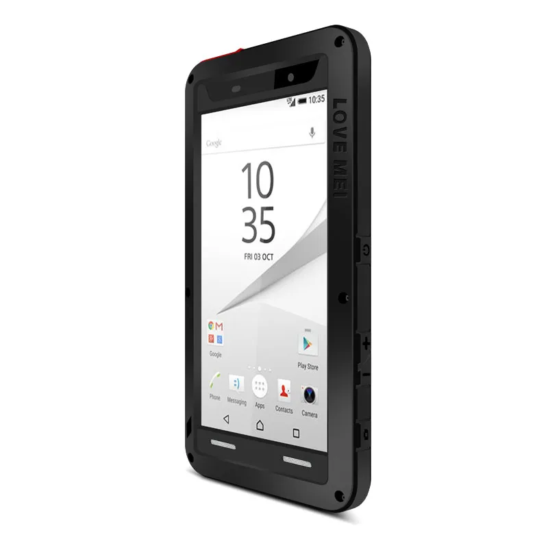 Металлический алюминиевый корпус LOVE MEI для Sony Xperia Z5 Compact/Z5 Mini Armor противоударный водонепроницаемый чехол для Sony Xperia Z5 Compact