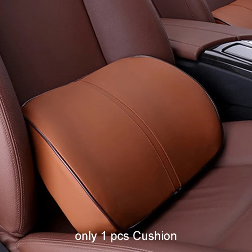 Light Brown C Мягкий хлопок с эффектом памяти Водонепроницаемый Автомобильный подголовник для шеи безопасность сиденья Поддержка Подушка для головы поясничная подушка автомобильные аксессуары - Цвет: Light Brown C