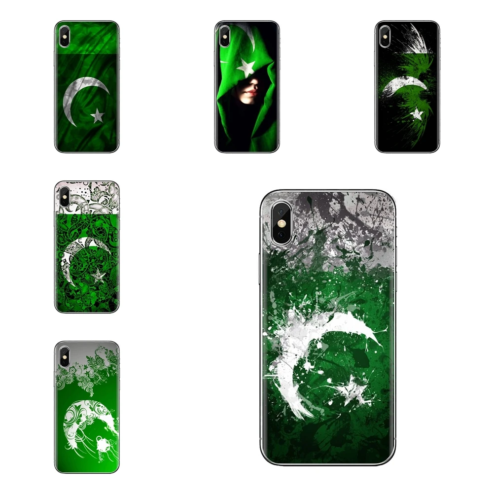 Pakistan Flag Banner Moon Star Art Silicone Cases Cover For Xiaomi Redmi 4 3 3S Pro Mi3 Mi4 Mi4i Mi4C Mi5 Mi5S Mi Max Note 2 |