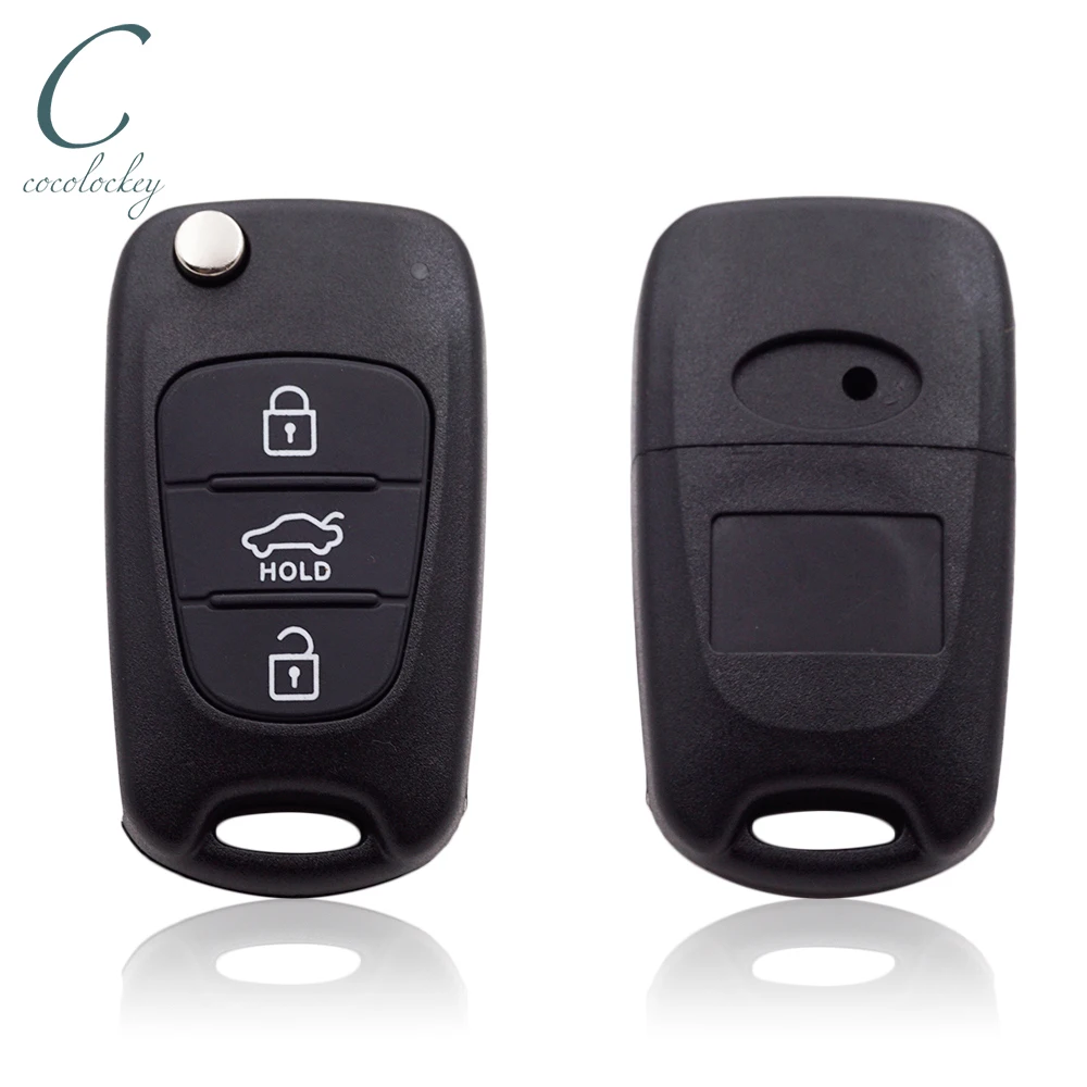 Cocolockey 3Buttons Folding Flip Remote Key Shell for Hyundai I30 IX35 Kia K2 K5 Entry Fob Auto Replacement Parts NO LOGO KiaKey Cocolockey 3Buttons Folding Flip Remote Key Shell for Hyundai I30 IX35 Kia K2 K5 Entry Fob Auto Replacement Parts NO LOGO KiaKey