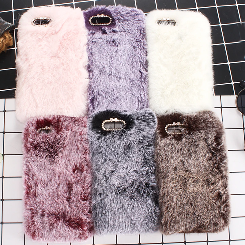 Модный красивый стильный защитный чехол с длинными волосами и изображением