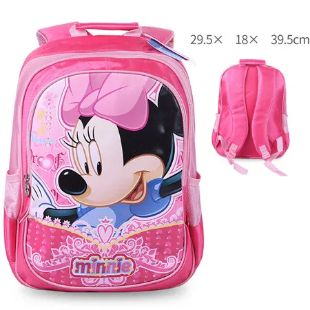 Disney рюкзак для девочек Минни Белоснежка мультфильм школьный портфель с анимэ мода полиэстер водонепроницаемый большой емкости рюкзак - Цвет: Style4