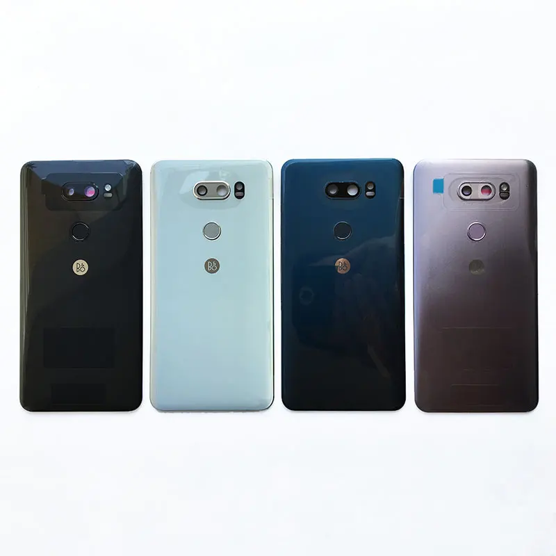 For LG V30 Original Glass Rear Housing Battery Cover Housing V30 Back Case Door Housing With Logo