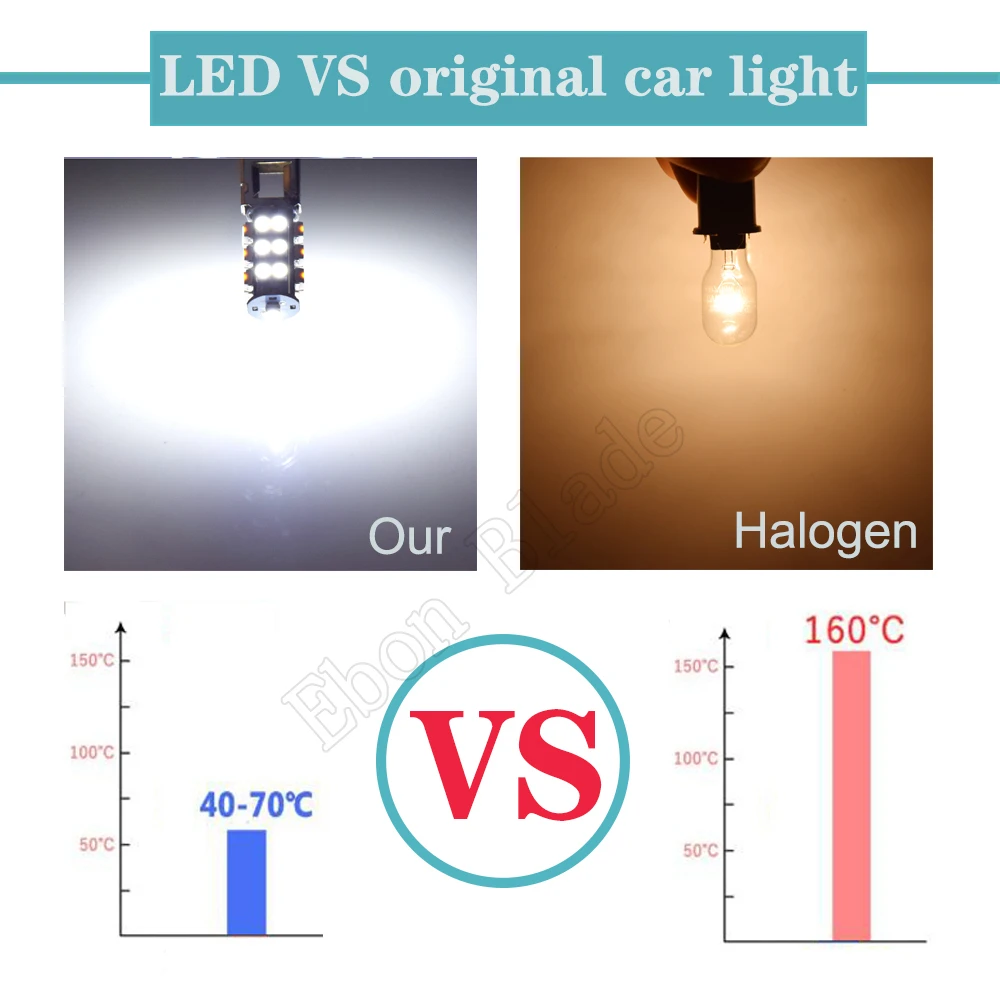 Pair H1 LED Bulbs Super Bright High Power H3 25-SMD 3528 Auto LED Car Fog Signal Turn Light Driving Lamp White 12V DC