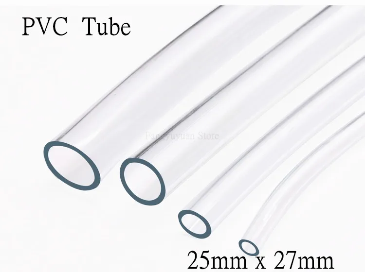 Прозрачная трубка из ПВХ мягкий садовый шланг для полива растений 25 х27 мм