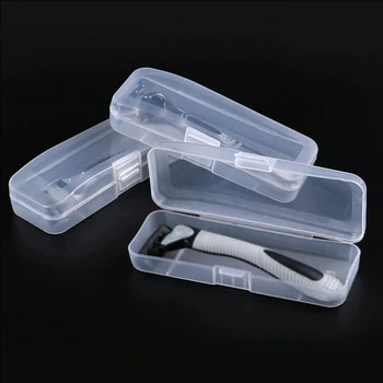 

Mens Razor Box Razor Blades Holder Shaving Machine Storage For Shaver Portable Transparent Travel Accessories Case Box Organizer