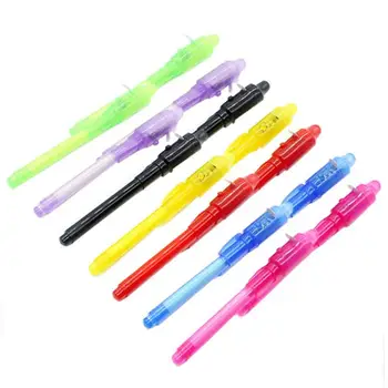 

14pcs/Set Plastic Stationery Creative child toy Magic UV Light Pen Invisible Ink Pen Funny Marker Pen for Kids Christmas gift