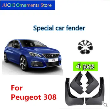

Car Fender Mudguard Splash Flaps Mud Guard Mudflap Accessories for Peugeot 308