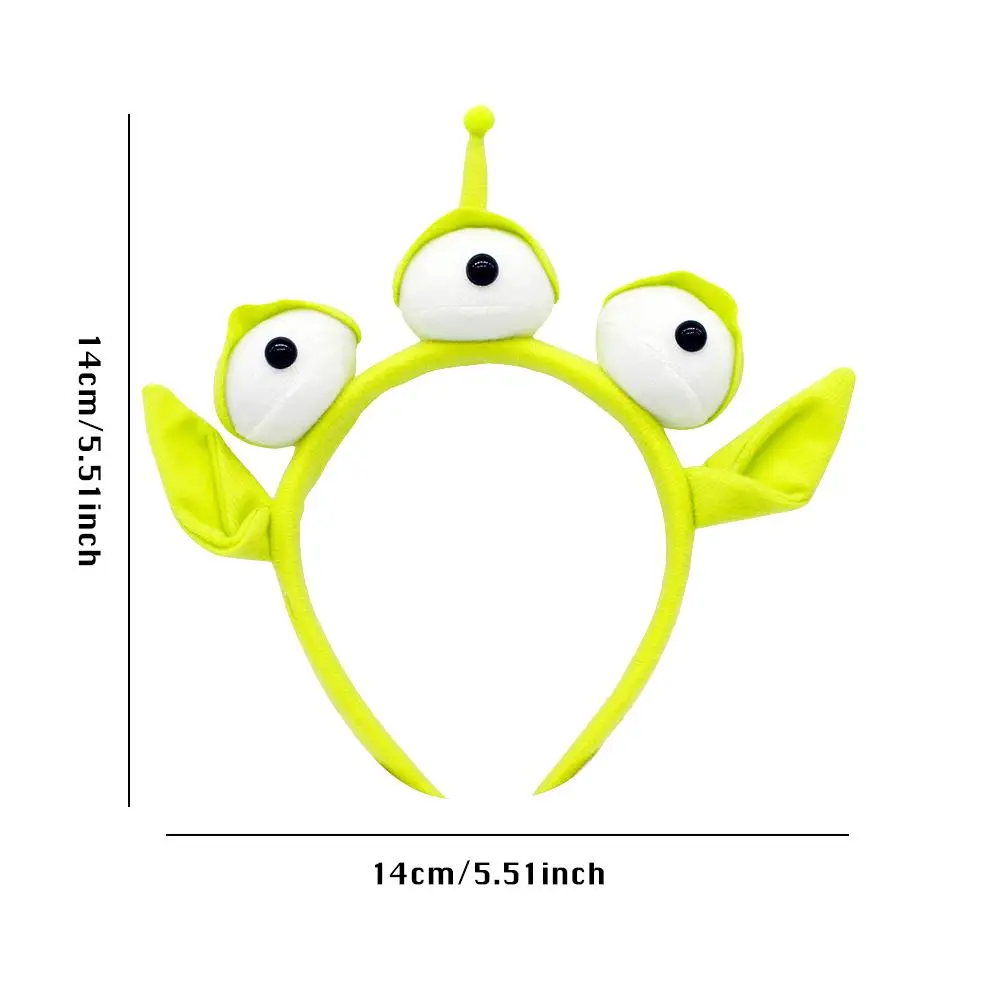 Зеленый обруч на голову с монстром вечерние головные уборы Повязка На Голову Sweatband головной убор инопланетный костюм фурри головной убор подарок