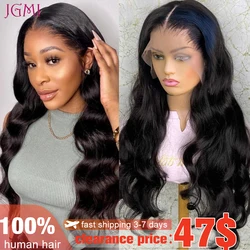 Body Wave 13X4 Lace Front Human Hair Wigs Brown Lace Frontal Human Hair Wigs Brazilian Remy 4x4 Closure Wigs With Baby Hair JGMI
