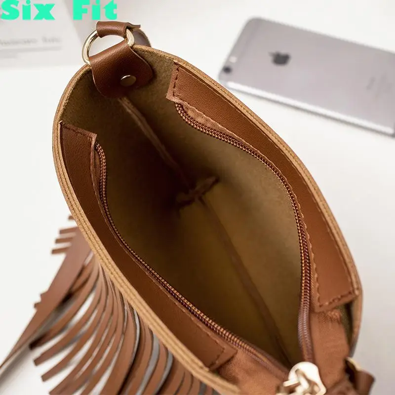 2020 Fashion Faux Suede Fringe Women Messenger Bags Tote New Handbag Tassel Shoulder Handbags ...