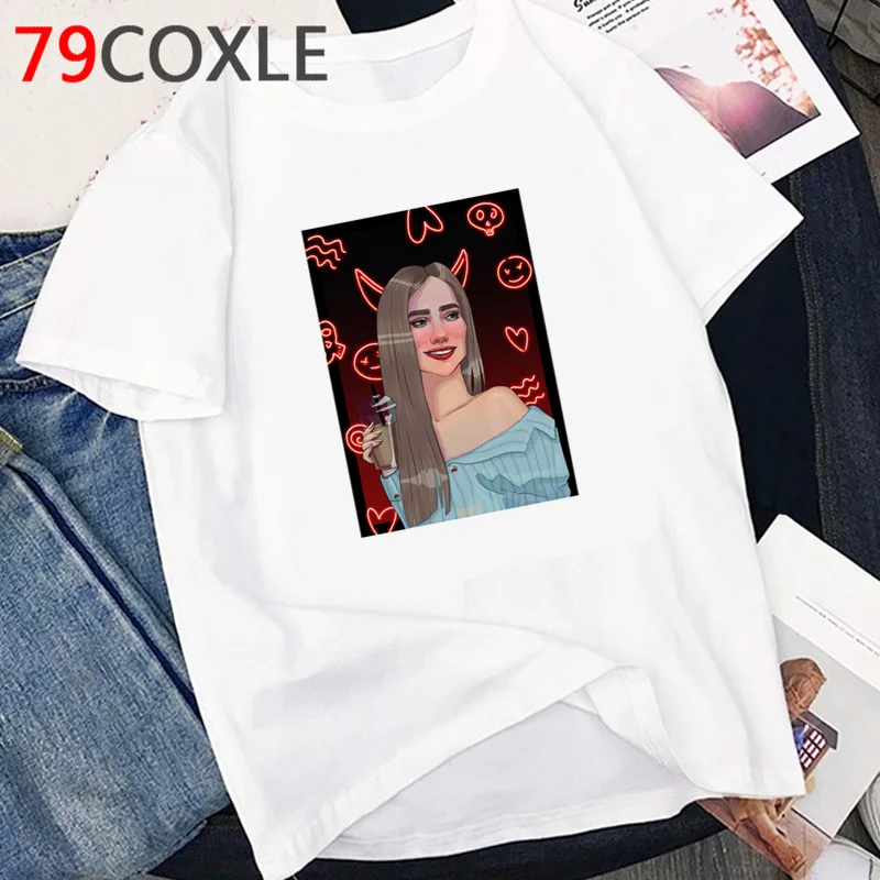 Satan Horror T Shirt Women Demon Death Scary Devil Funny T-shirt Satanism  Alien Grim Reaper Satanist Graphic T Shirts Female