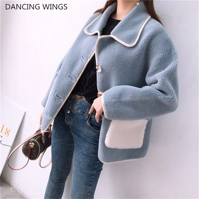 Abrigos mujer invierno искусственная кожа подкладка Двусторонняя куртка для женщин Натуральная шерсть шуба