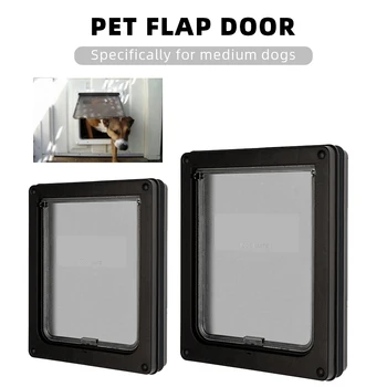 

Security Flap Door Dog Cat Flap Door for Dog Cat Small Pet Gate Door Kit Cat Door Pet Supplies