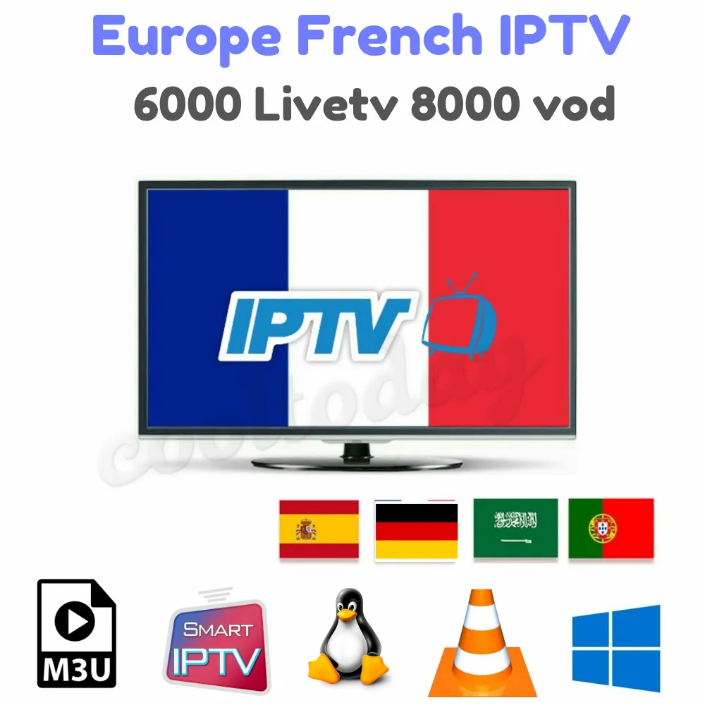Французский IPTV Бельгия IPTV арабский IPTV голландский IPTV Поддержка Android m3u enigma2 Обновлено до 6000+ Live и 8000 Vod поддержка ed
