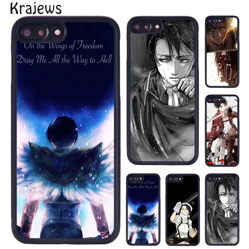 Чехол krajedies Attack On Titan Levi Ackerman Shingeki No Kyojin для iPhone 5 6S 7 8 plus 11 Pro X XR XS Max samsung S7 S8 S9 S10 |