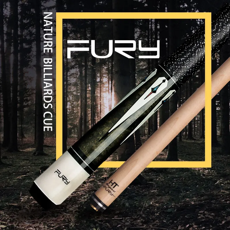 

Fury DL classic series pool cue North American maple shaft center joint linen thread wrap stick kit technology decal billiard