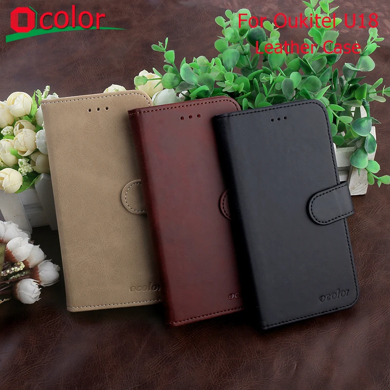 Ocolor для Oukitel U18 откидной кожаный чехол с наклейкой Мобильный телефон Замена