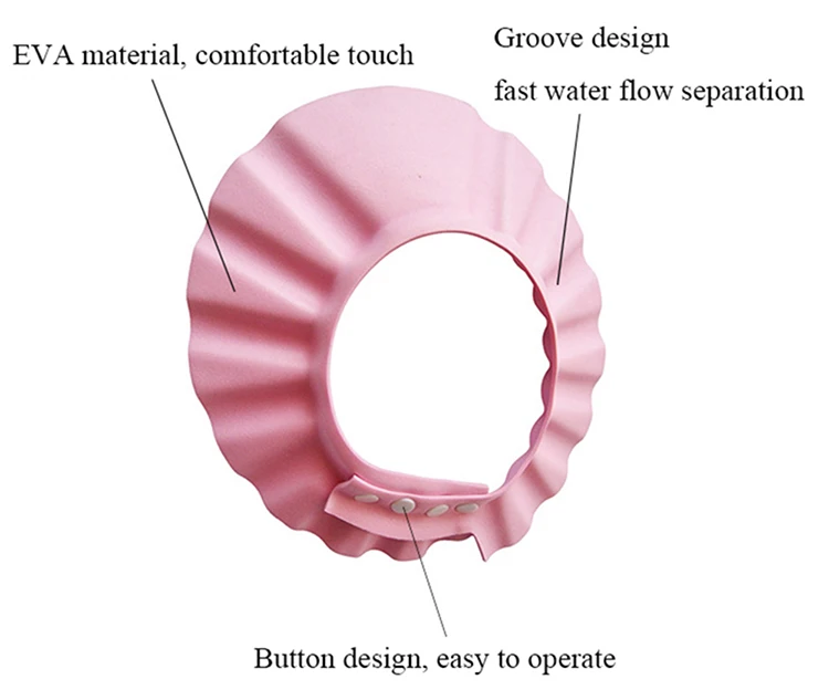 Регулируемая детская безопасная шапочка для душа s водонепроницаемая шапочка для шампуня детская защита для ушей детский козырек для купания стрижка шапка для шампуня