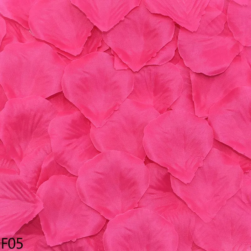 F05-500pcs 500 шт искусственный цветок, шелковые лепестки роз для свадьбы, помолвки, Дня Святого Валентина, свадьбы, дня рождения, украшения, искусственный цветок - Цвет: F05-500pcs