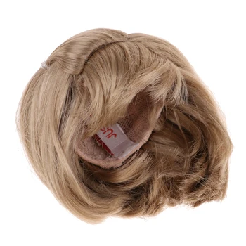 

1/8 BJD Short Wave Curly Wig Hair For Dollfie DIY Hairpiece Making & Repairing