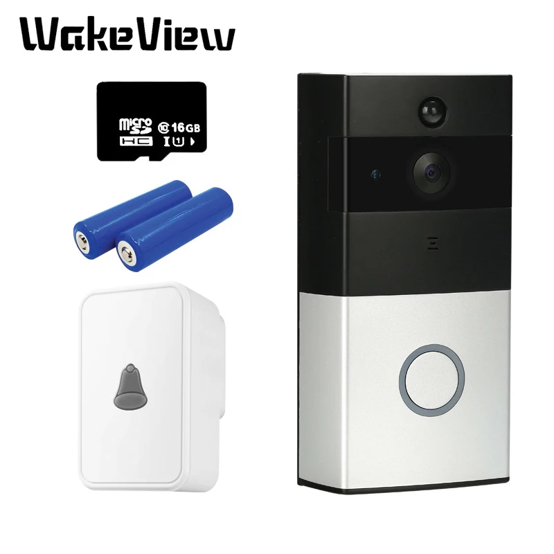 

WakeView HD 1080P Smart Video Doorbell Intercom WiFi Life APP Control Wireless Door Bell IP Camera Home Security Monitor IR LED