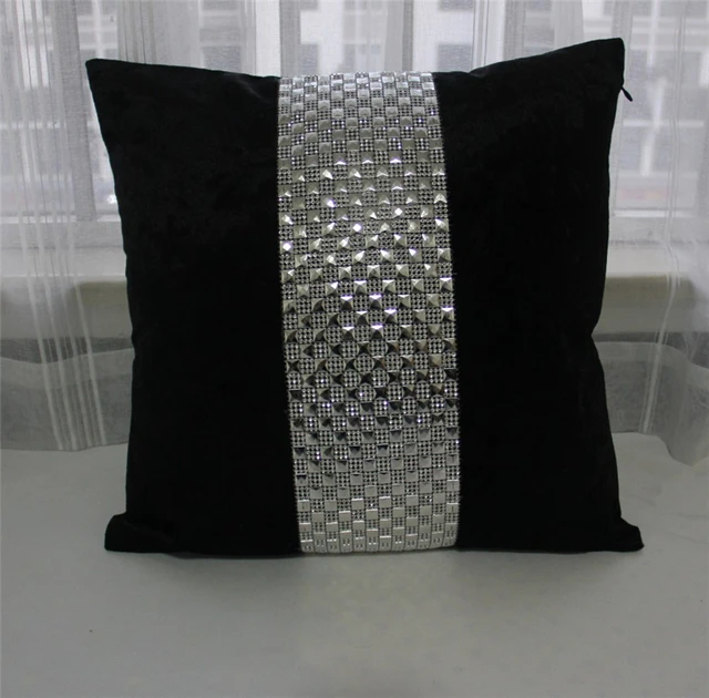 Decorative Luxury Diamond Setting Throw Pillow Cover