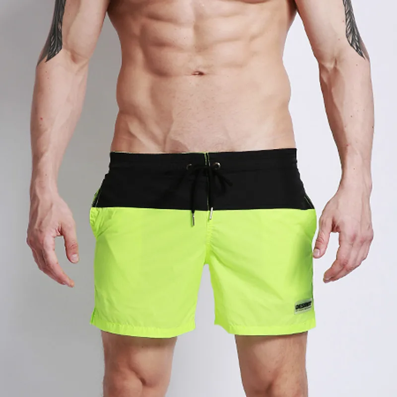 Swimwear Men Nylon Lightweight Shorts Patchwork Camouflage Men's Swim Shorts Plus Size Swimwear