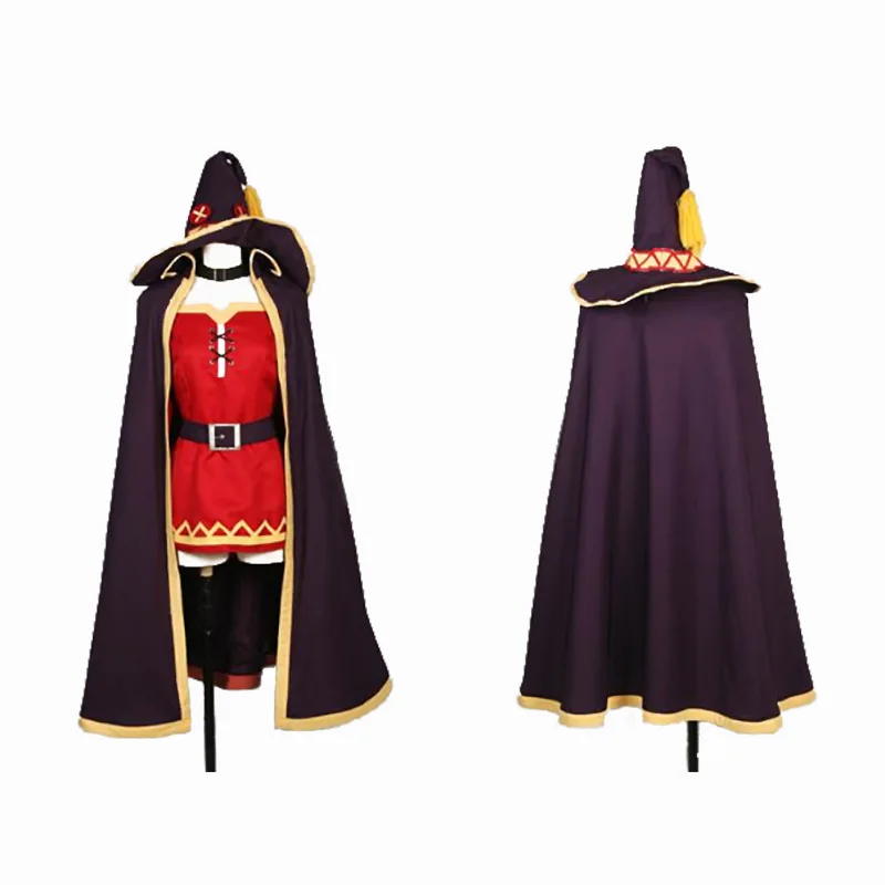 KonoSuba benediction de dieu/ce monde merveilleux Megumin плащ халат tenue uniforme аниме костюмы для косплея