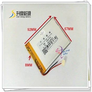 

3.7V 8000mAH 806792 Polymer lithium ion / Li-ion battery for power bank,tablet pc,Digital photo frame