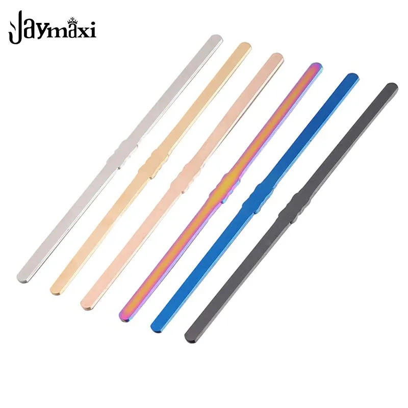 

Jaymaxi DIY C Open Cuff Bangle Material Mirror Polished Stainless Steel Rectangle Blank Stamp Jewelry 6x152mm 6pcs/lot