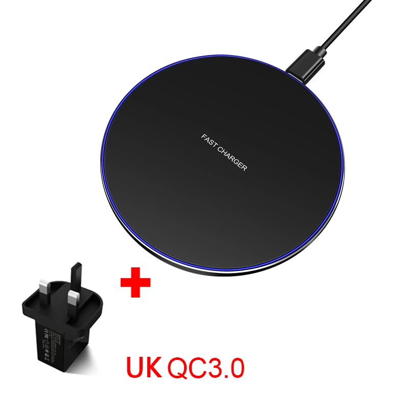 Chargeur Индукционная Carregador Sem Fio Беспроводная зарядка Qi pad для samsung S10 S9 Note10 Plus huawei P30Pro 15W беспроводное зарядное устройство - Цвет: Цвет: желтый