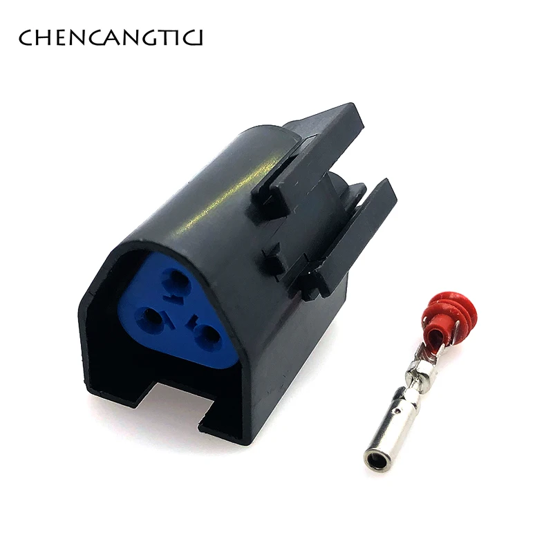 

2 Sets 3 Pin Way Female Waterproof Electrical Plug Automotive Wire Harness Cable Connector Socket