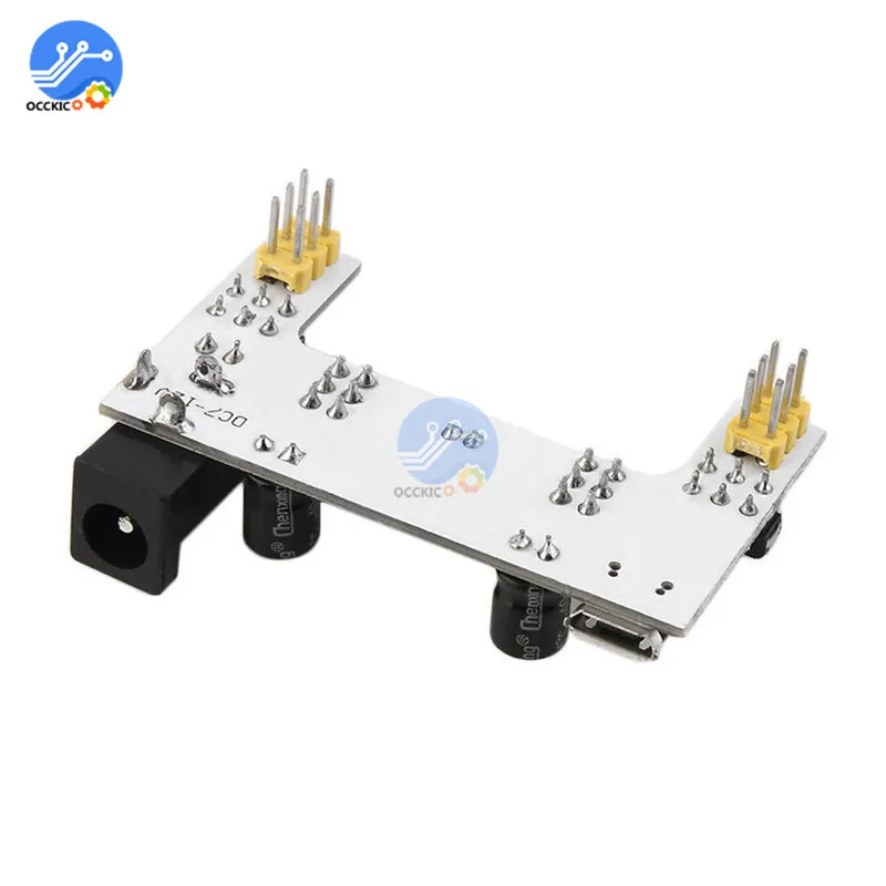MB102 макет Питание модуль постоянного тока 7-12V микро USB макетная плата без пайки MB-102 2-полосная белый макет Мощность модуль