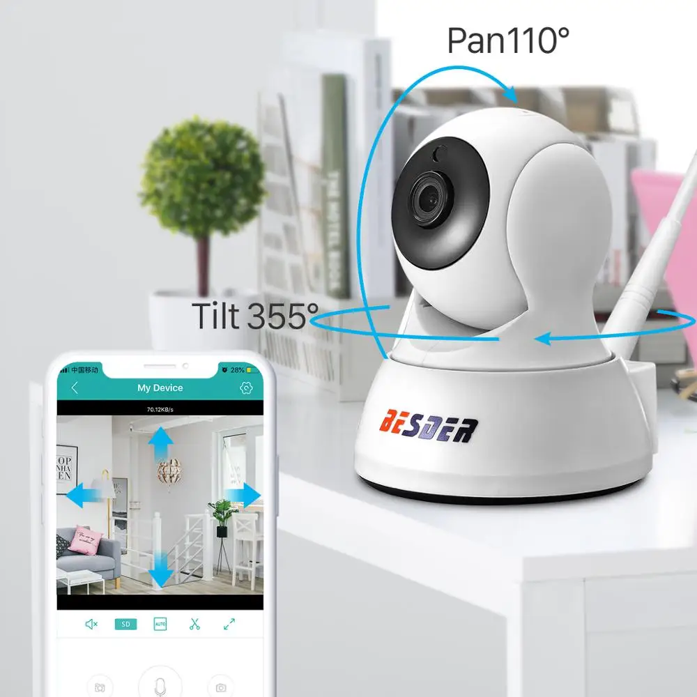 IP камера BESDER 1080P двухстороннее аудио ночное видение Wi Fi|night vision cctv camera|security ipcamera 1mp |