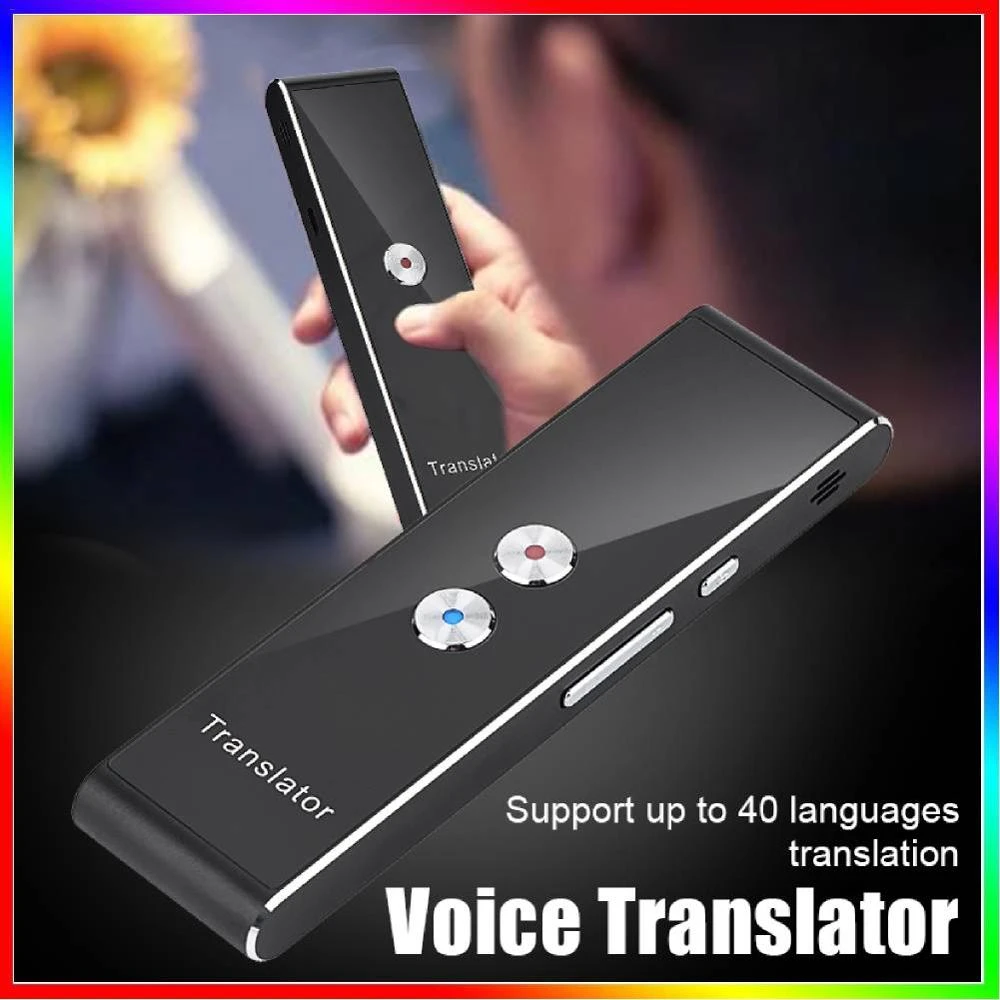 40 Languages Intelligent Translator,Two-Way Real Time Intercom Vbestlife Smart Voice Language Translator 2.4G Wireless//Bluetooth Connection for Travel//Meeting//Study